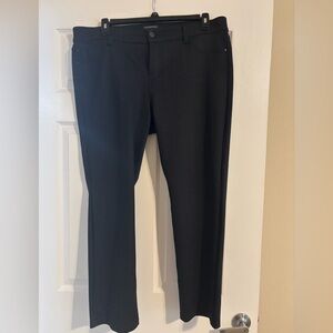 Liverpool Black Herringbone Pants